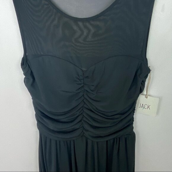 NWT Revolve Jack BB Dakota Black Marilla Tank Dress Size Small Mesh Minimal New - Picture 7 of 12